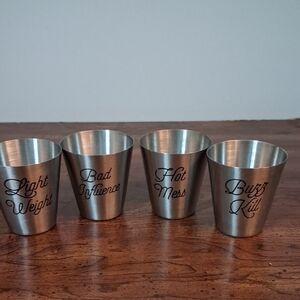 Stainless Steel Shot Glass Set